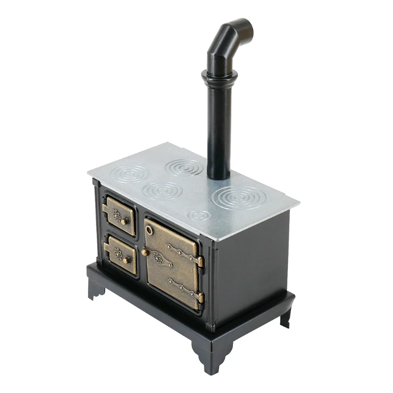 

1:12 масштабная мини-печь, модель дымохода, кукольный домик, миниатюрные аксессуары, кухонная игрушка для украшения кукольного