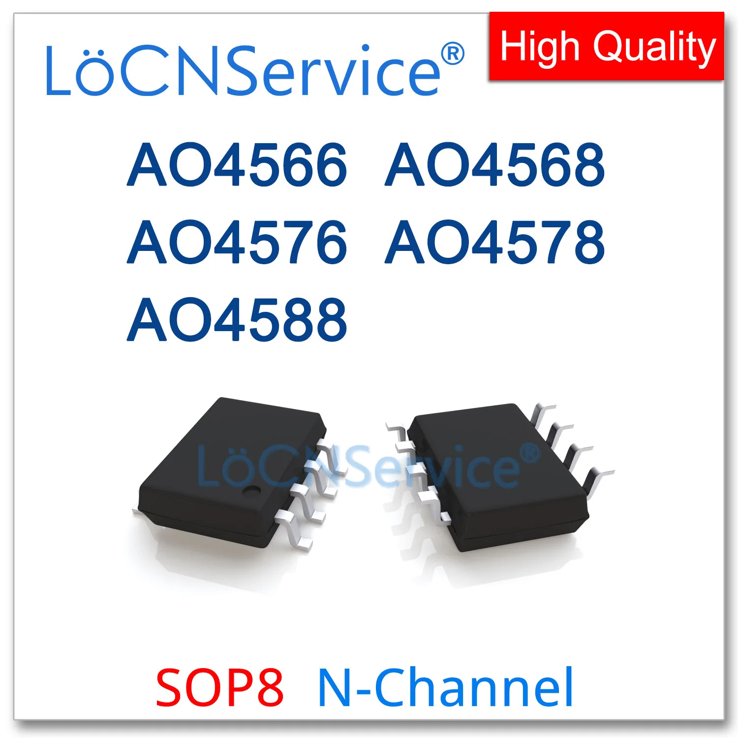 

LoCNService 50PCS 500PCS SOP8 AO4566 AO4568 AO4576 AO4578 AO4588 N-Channel Mosfets High quality 4566 4568 4576 4578 4588