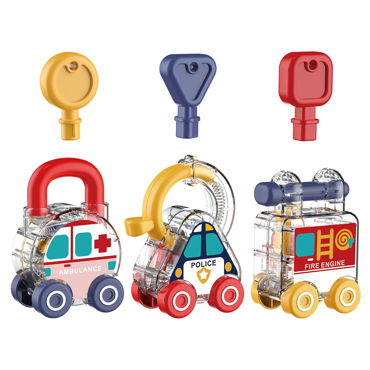 Montessori Baby Learning Lock with Key Car Games Toy Take
