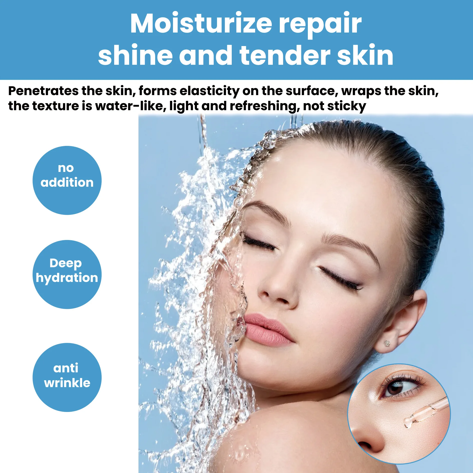 Suero de ácido hialurónico, hidratante profundo, antiarrugas, reduce los poros, líneas finas, blanquea, nutre y reafirma, esencia facial de 15 ml_voghion.com