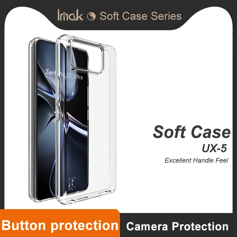 Ultra Thin Soft Clear Back Cover Phone Case by IMAK - Premium Protection