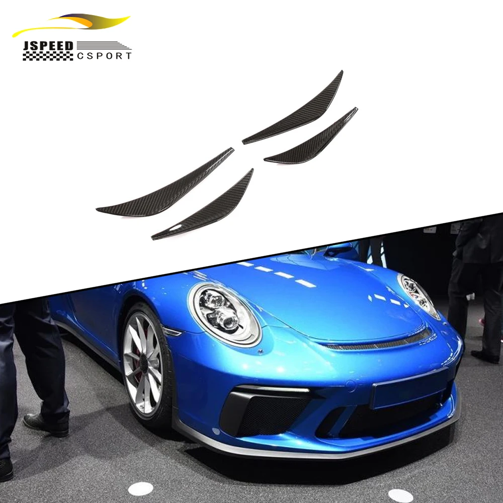 Canard Paraurti Anteriore In Fibra Di Carbonio Per Porsche 911 991 Gt3 Rs 2 Porte 2017-2018