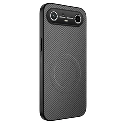Luxury Kevlar Fiber Magnetic Skin - Friendly Shockproof Bumper Case for Tecno Pova Slim (GRAY)