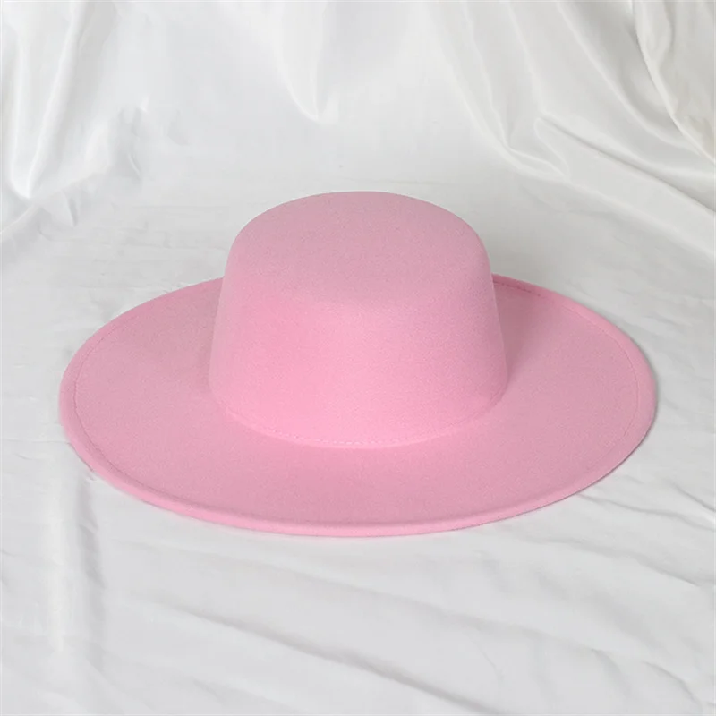 Women Hat GIRL HAT Bowler Hat Fedora Hat For Women White Flat Belt Luxury Ladies Wedding Cap Panama Autumn Winter Fedora Hats шапка
