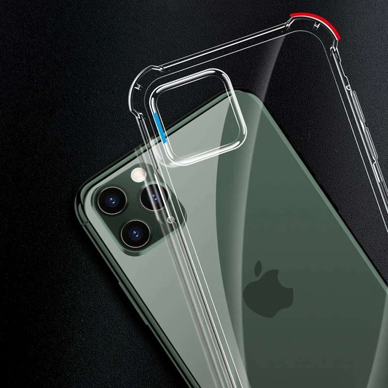 iPhone Case Shockproof Silicone Clear Phone Case for iPhone 11 12 13 14 15 16 Pro Max 15 Plus 12 Mini X XS XR 16E
