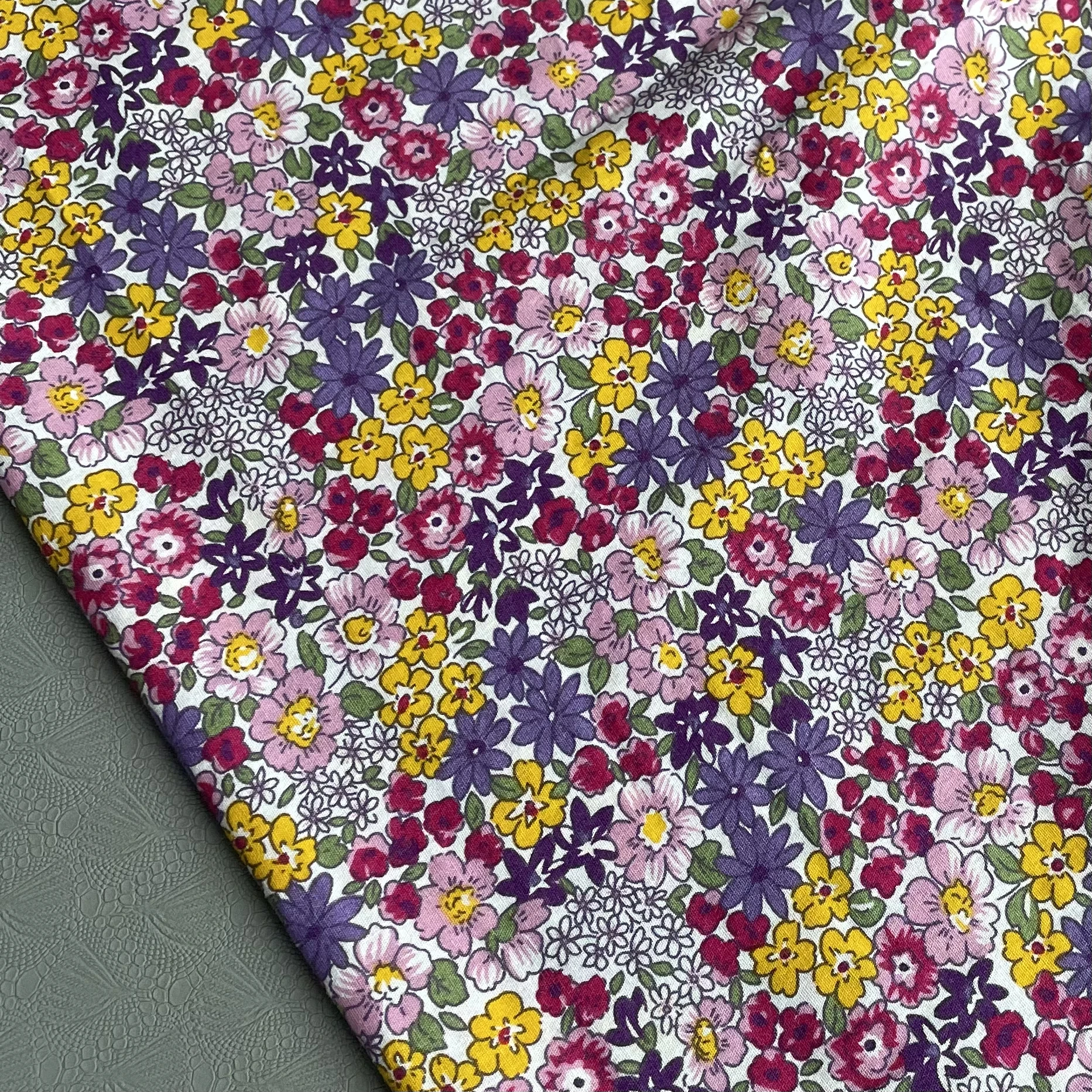 145&times;50 Pastoral Plants and Flowers 40S Printed Poplin Cotton Fabric DIY Paper Towel Patchwork Sew Children's Dresses cotton fabric,cotton poplin fabric