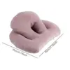 Nap Sleeping Pillow Breathable Ventilation Hole Soft Cushion Face Down Desk Pillow for Office Travel Recliners Library Sleeping 6