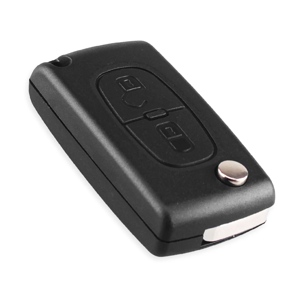 Car Remote Key XNRKEY 2 Button Flip Smart For Peugeot Citroen Blade HU83 0536 FSK 433MHz Chip ID46 / PCF7961