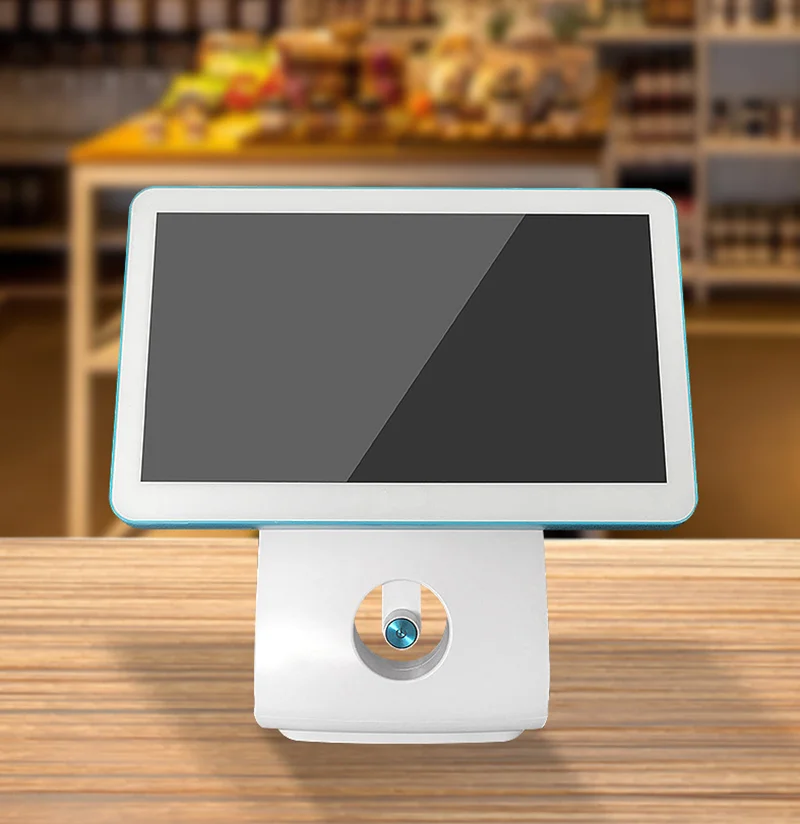 Doppio Touch Screen Windows Cassiere Terminal All In One Pos System Machine Registratore Di Cassa Per Ristorante 15.6 Pollici