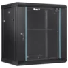 12U Wall Mount Network Cabinet, 15.5'' Deep Server Rack Cabinet Enclosure, 200 lbs Max. Ground-Mounted Load Capacity, with Locki 1