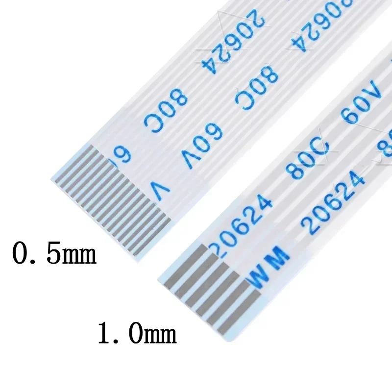 10PCS Flat Flexible Cable FFC FPC AWM 20624 80C 60V VW-1 FFC-0.5MM 1.0MM 4/5/6/8/10/12/14/16/18/20/24/26/30/32 Pin touch screen extension cable