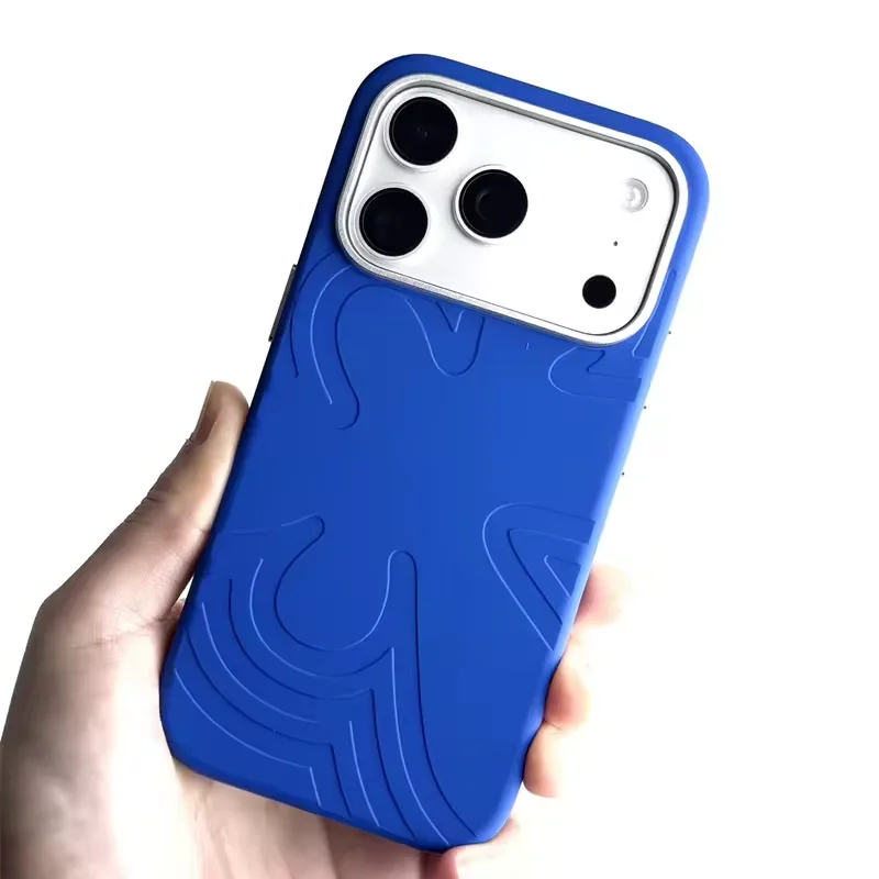 Magnetic Liquid Silicone Wireless Charging Matte Solid Color Phone Case