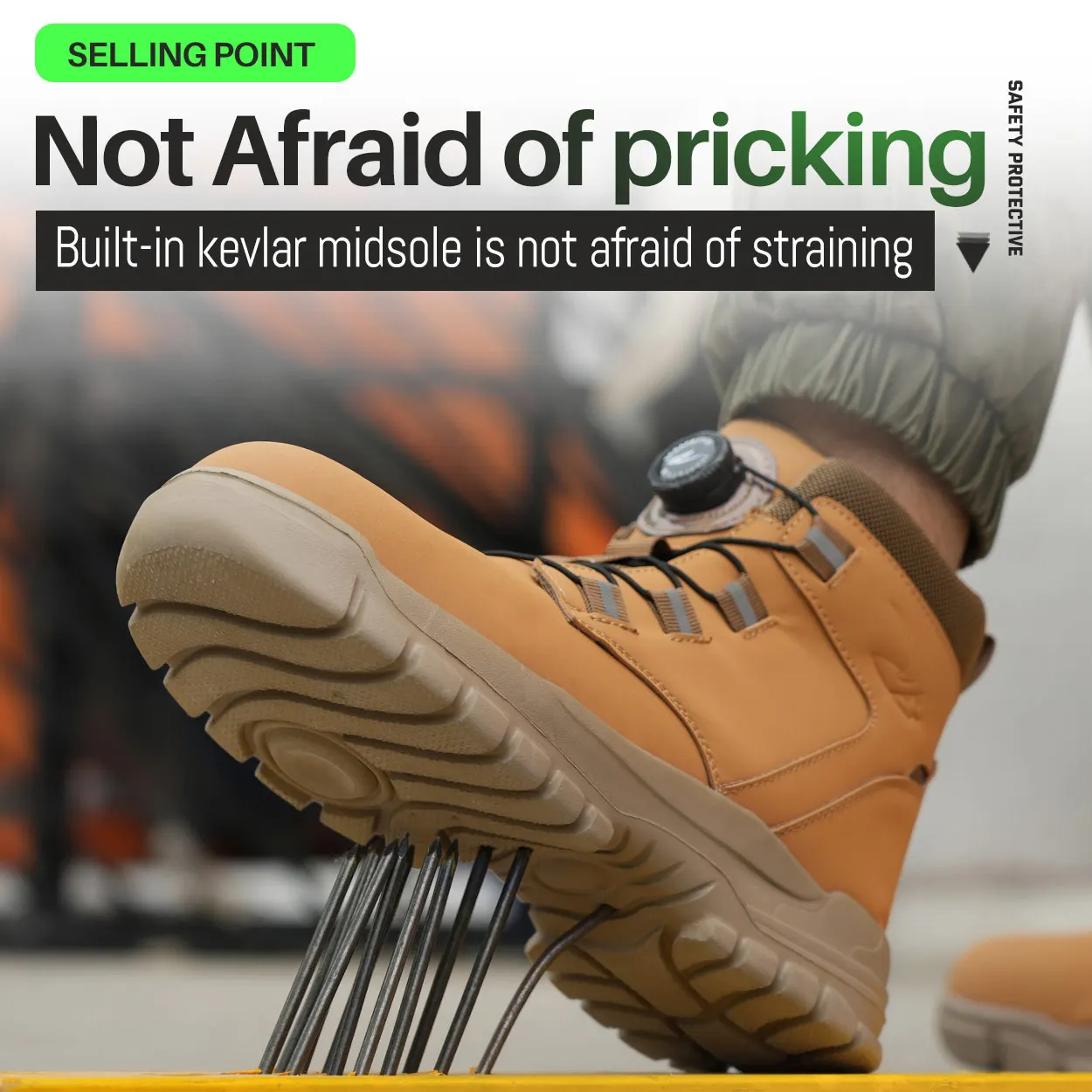 Men's Indestructible Steel Toe Safety Boots - Anti-Smash, Anti-Puncture, Waterproof Sneakers