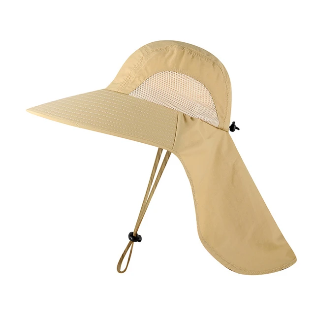 Autumn Summer Fisherman Caps for Women Men UV Neck Protection Bucket Hats Quick Drying Sun Hat male