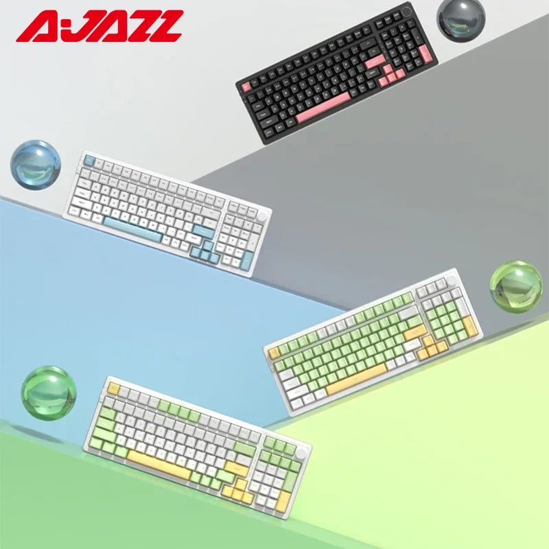 AJAZZ AK992 RGB 100 Keys Bluetooth Gaming Mechanical Keyboard Hot