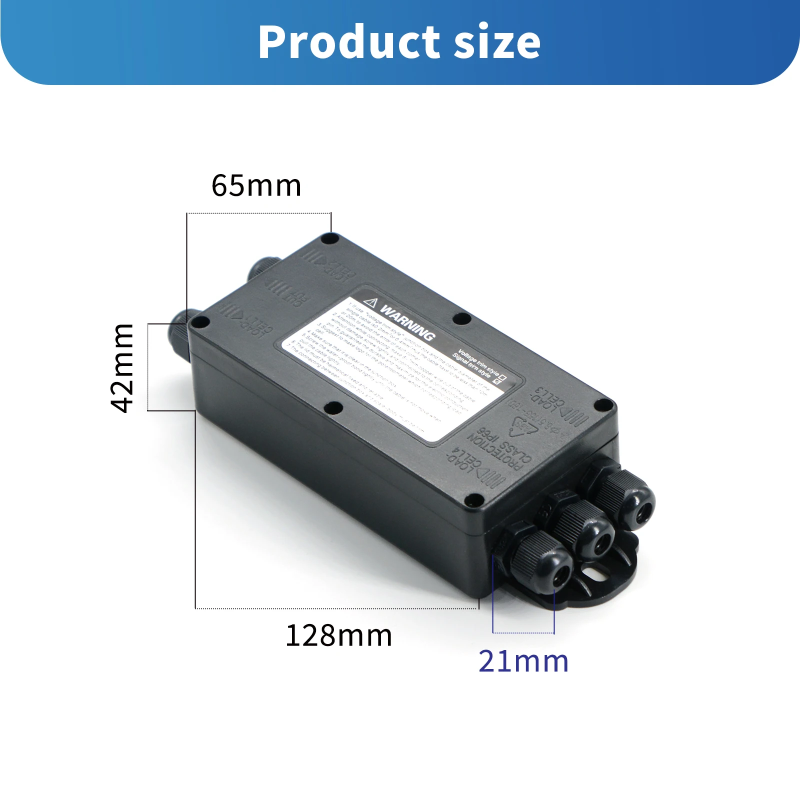 4 in 1 Load Cell PVC Shell Junction Box Amplifier with Multiple Protections Connection 1-4 Sensors Belt Weighing Tower