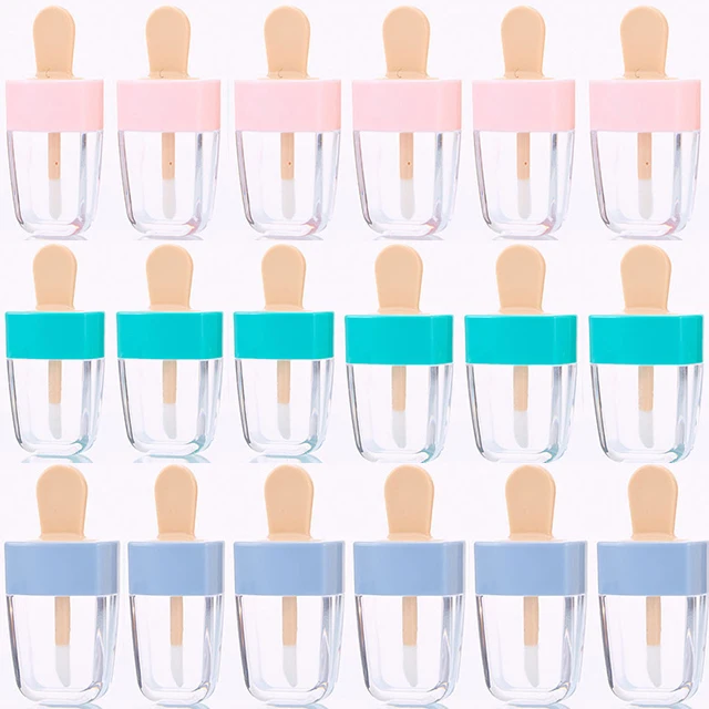 

18Pcs Lip Gloss Tube Empty Lip Balm Mini Empty Lip Balm Container, DIY Refillable Cosmetic Bottle for Lipstick Samples 8 ML