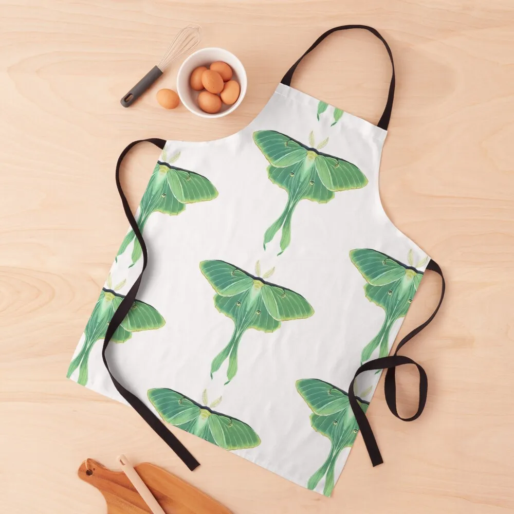 

Luna Moth Apron For Man Things For Home And Kitchen Apron