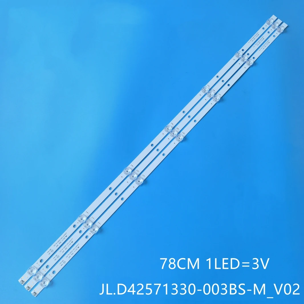 

LED Backlight strip For 43'' TV H43B7100 HZ43E35A HZ43E30D HD425V1F71-T0K1 JL.D42571330-003BS-M_V02 003AS 003CS V01