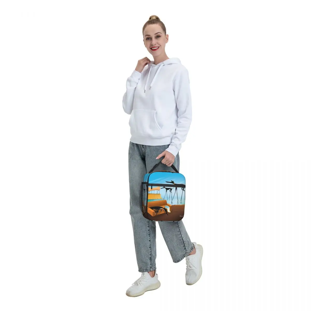 Salvador Dali Funny Greyhound Lurcher Insulated Lunch Bags for Work Whippet Sighthound Dog Art Portable Cooler Thermal Bento Box