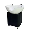 Vertical Shampoo Bed Hair Salon Barber Shop Seated Shampoo Basin Flush Basin Column Base Ceramic Basin Accessories Washbasin 2