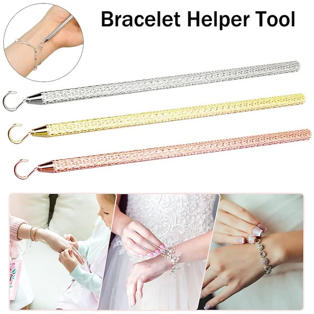 3 Pcs Bracelet Tool Jewelry Helper to Put on Yourself, Bracelet Fastening Helper Tools Hand Bracelet Helpers