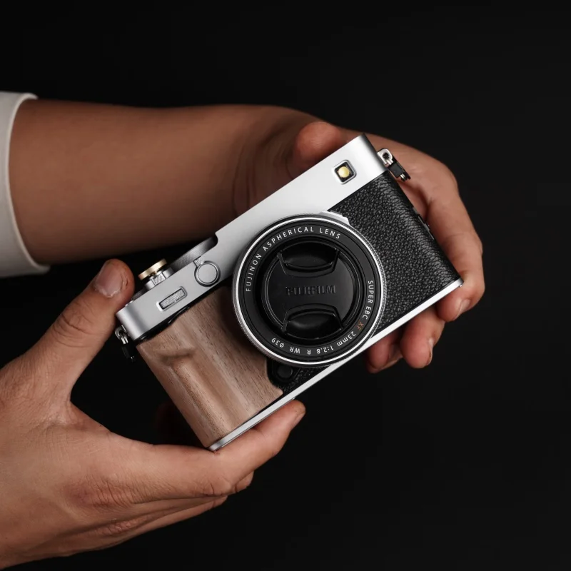 Fujifilm Fuji X-E5 XE5용 목재 손잡이 홀더 미끄럼 방지 스티커