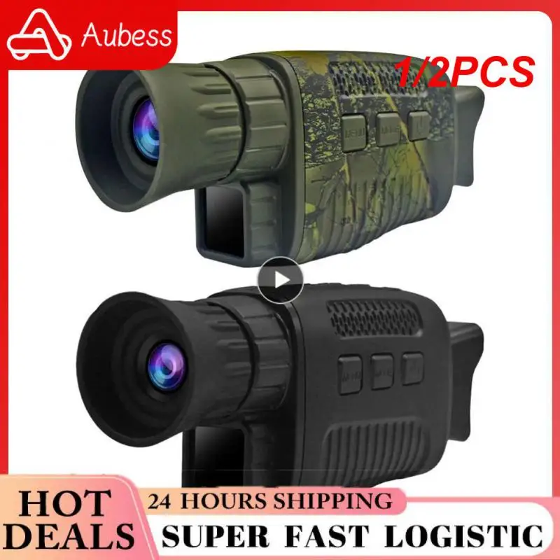 

1/2PCS Languages 5x Telescope Dust And Waterproof Clear Imaging Night Vision Wide Applications High Brightness New Abs Monocular