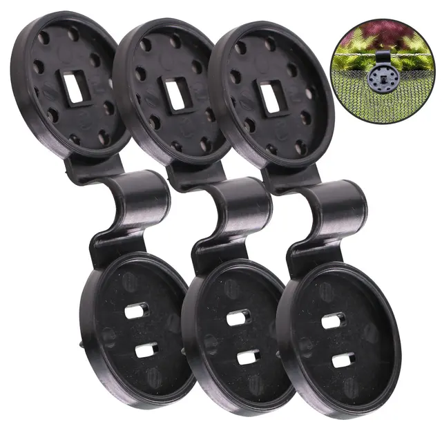 50-100 Százalék Műanyag Árnyékháló Rögzítése Clapp Árnyék Háló Brossok Hálózat Klip Árnyékoláshoz Kemping Üvegházhatású Grommet Kerítéshálózat Horog