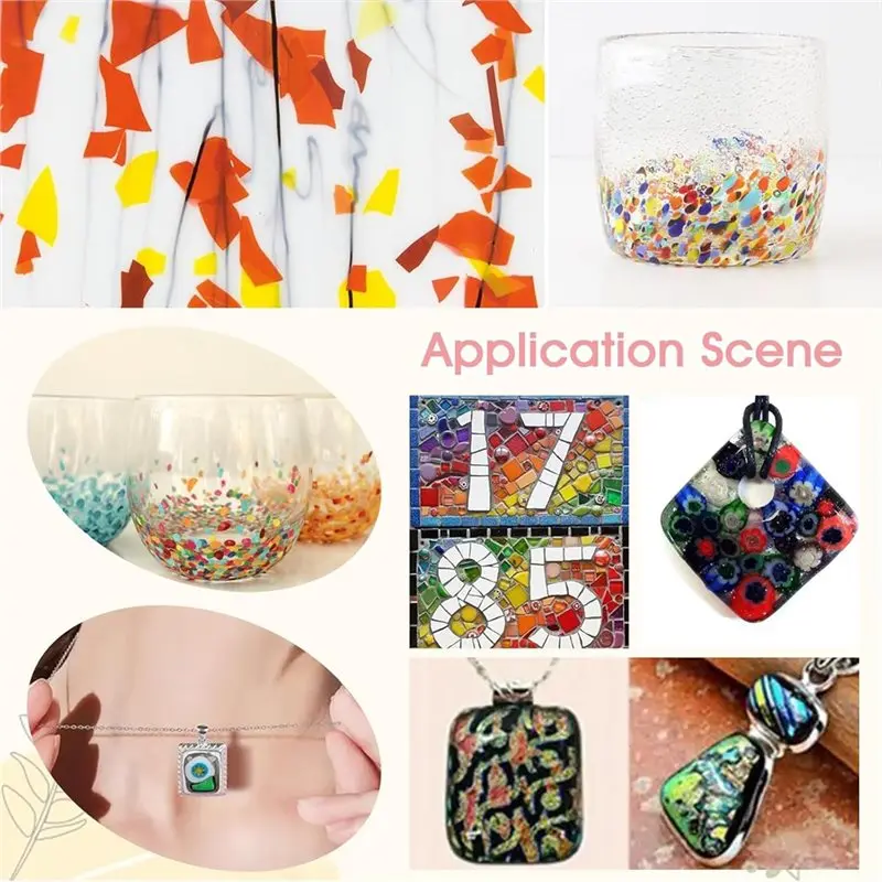 3 Bags /84G COE90 Dichroic Glass Scrap Assorted Fusible Glass Fusing Microwave Kiln For Jewelry Making Supplies