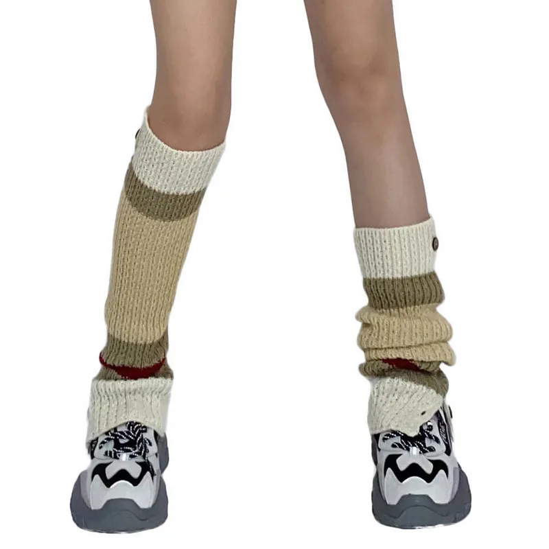 Lolita Knitted Socks For Women Fall Winter Leg Warmers Kawaii Harajuku