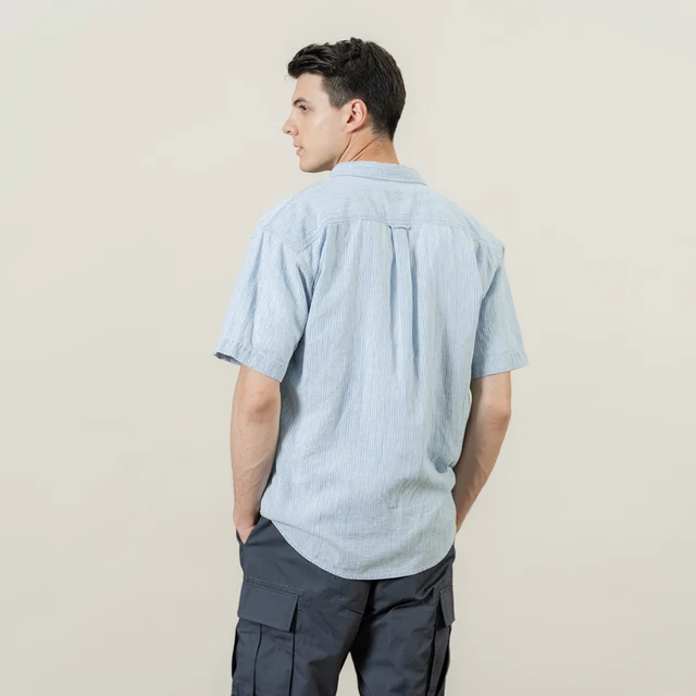 Linen short sleeve shirt for summer