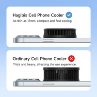 Hagibis Magnetic Cell Phone Cooler Universal Cooling Fan Portable Mobile Phone Radiator for iPhone 17 Pro Gaming Live Streaming 5