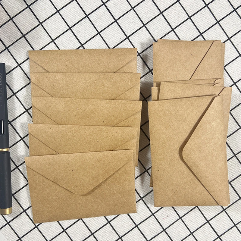 Kraft Brown Paper Envelopes 105x155mm 50pcs