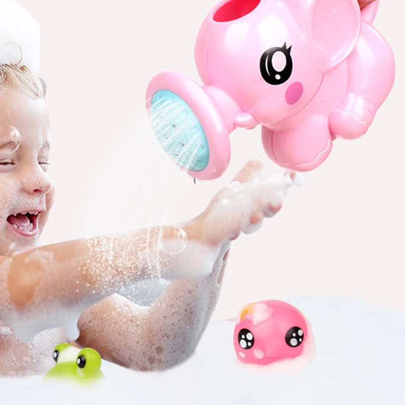 

Classic Baby Bath Toys Lovely Plastic Elephant Shape Animal Children Bathroom Water Spray Toys For Baby Shower Swimming Toys Kid
