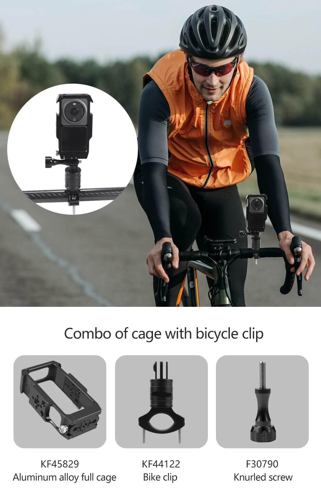 Magnetic Action Camera Cage For Action 2 Dual-screen Full Cage w/ Cold Shoe Mou