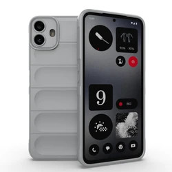 Durable Silicone Shockproof Anti-Fall Back Cover Case for Nothing CMF Phone 1 (GRAY)
