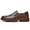Mens Slip On Oxfords Loafers Casual Leather Shoes Pure Color New Arrival Italian Shoes Italian 3
