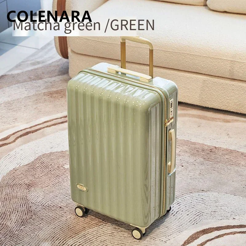 

COLENARA 20"22"24"26"28"30Inch Luggage Large Capacity Trolley Case USB Charging Boarding Box Universal Wheel Rolling Suitcase