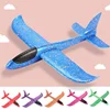 6/10PCS Large Epp Foam Hand Throwing Aircraft Plane Colorful Flashing Light Foam Pressure Resistant Model 36cm 48cm Aircraft Toy 1