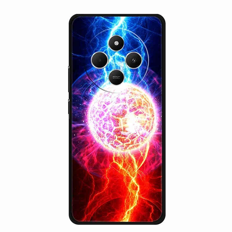 Sleek Black Silicone Shockproof Phone Case - Soft Protective Back Cover