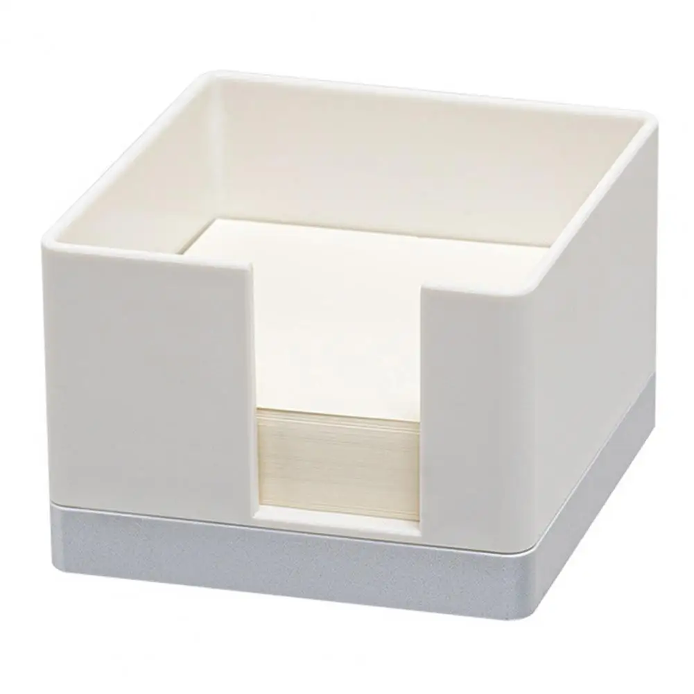 Stylish Sticky Note Holder Large Capacity Square Memo Box Daily Use Office Stationery Note Organizer