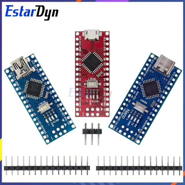 Nano 3.0 Mini Type-C Micro USB With the bootloader compatible Nano controller for arduino CH340 USB driver 16Mhz ATMEGA328P/168P