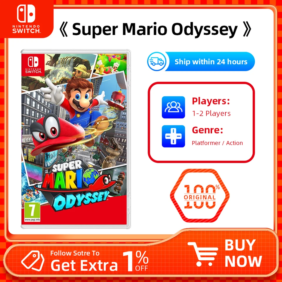 Super Mario Odyssey - Nintendo Swtich Game Deals ACTION Games for