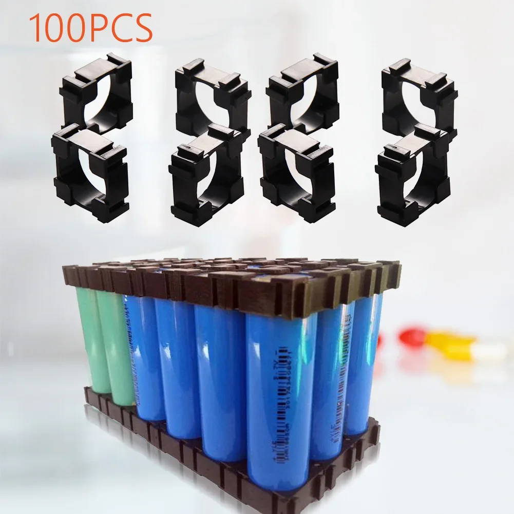 500PCS 18650 Lithium Battery Holder Anti Vibration Plastic Battery Bracket Portable 18650 Cylindrical Batteries Storage Box