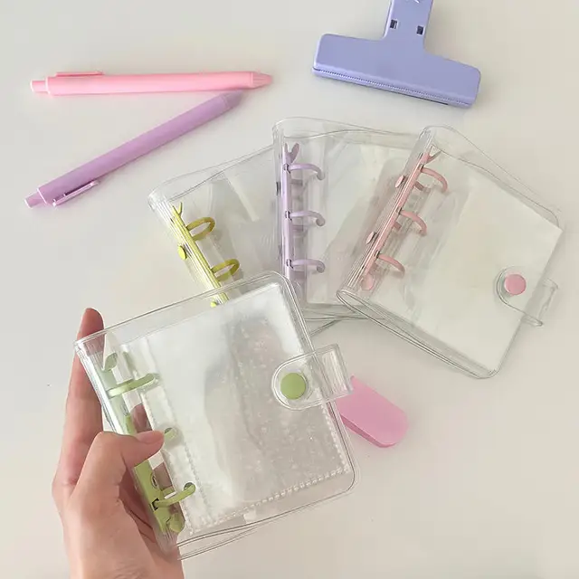 Card Album Solid Color 3-Inch Mini Photo Album Star Chasing Idol Album Small Card Collect Storage Book 3-hole Card Storage Bag