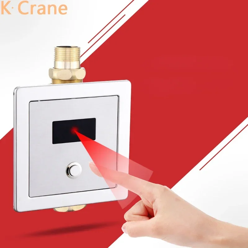 

Touchless Toilet Flush Valve Infrared Motion Sensor WC Water Fill Tank Flusher Automatic Urine Stop Part Smart Flushing Button