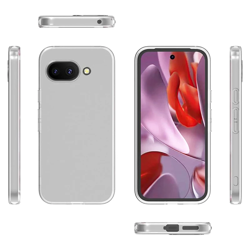 Ultra Thin Transparent Silicone Soft Case - Clear Back Cover & Slim Shell