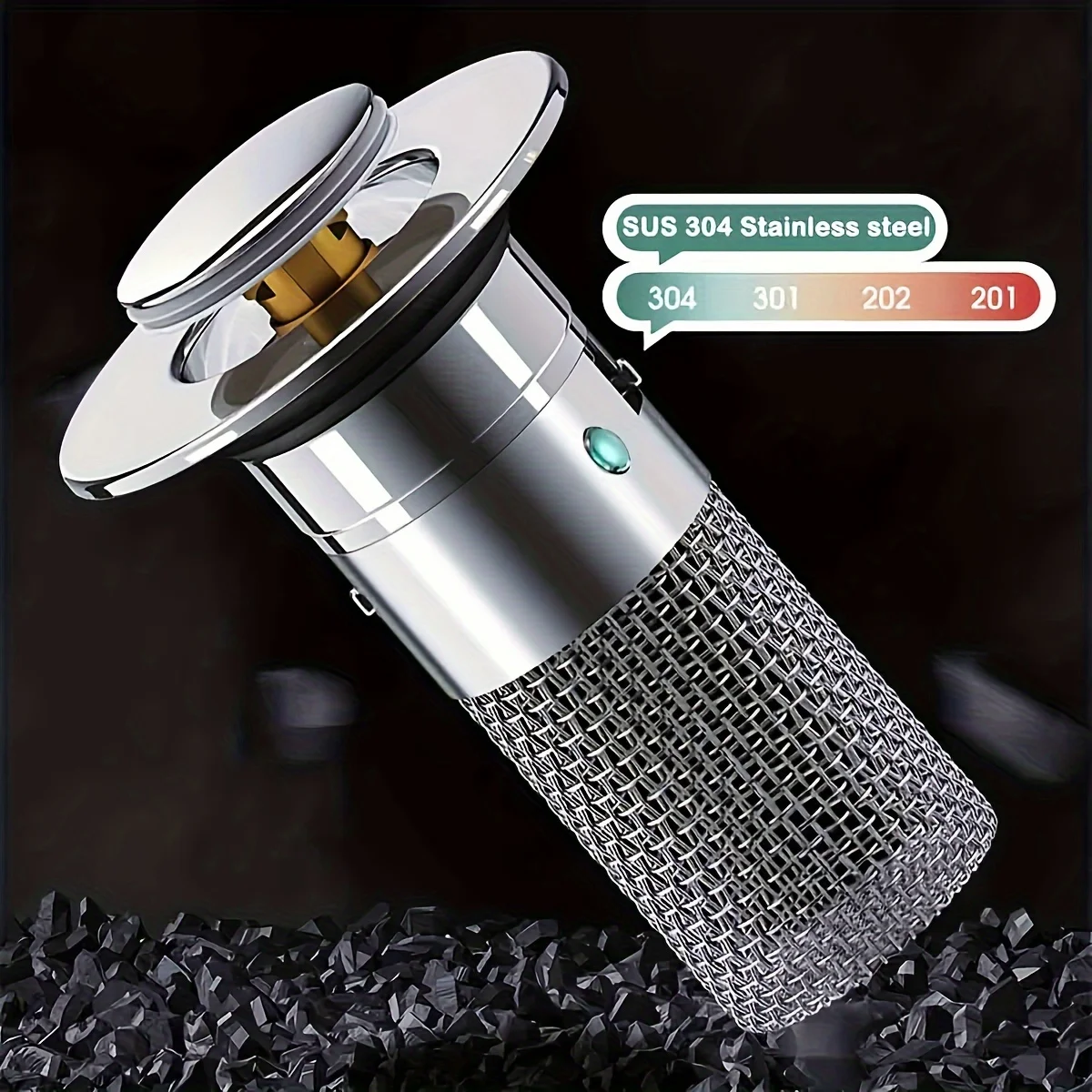Bathroom Sink Plug Sink Drain Strainer Bathroom Water Stopper 1pc Stainless Steel Bathroom Sink Plug Stopper