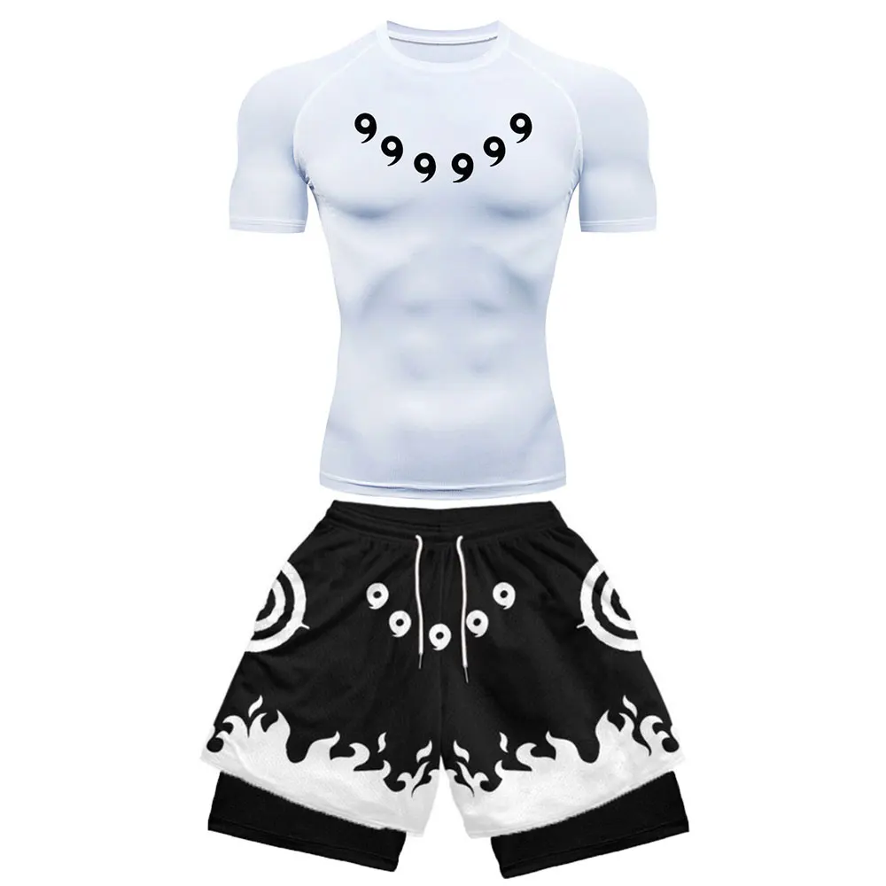 Anime Shirt+Gym Shorts 2PCS 6